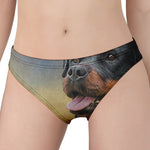 Vintage Rottweiler Portrait Print Women's Panties