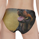 Vintage Rottweiler Portrait Print Women's Panties