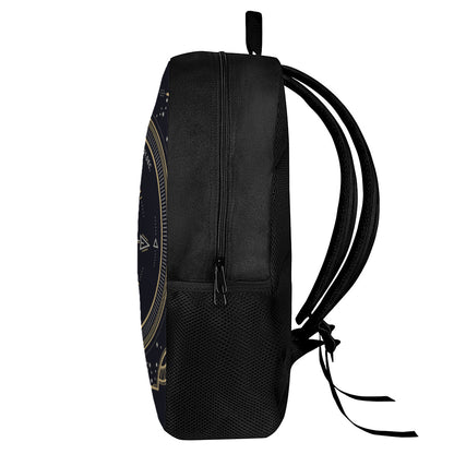 Vintage Sagittarius Zodiac Sign Print 17 Inch Backpack