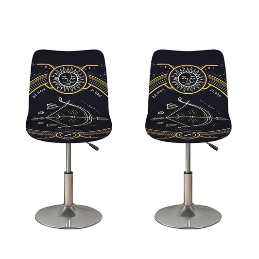 Vintage Sagittarius Zodiac Sign Print Bar Stool Covers
