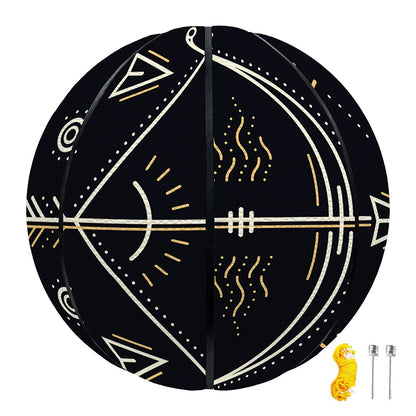 Vintage Sagittarius Zodiac Sign Print Basketball