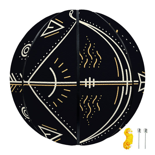 Vintage Sagittarius Zodiac Sign Print Basketball