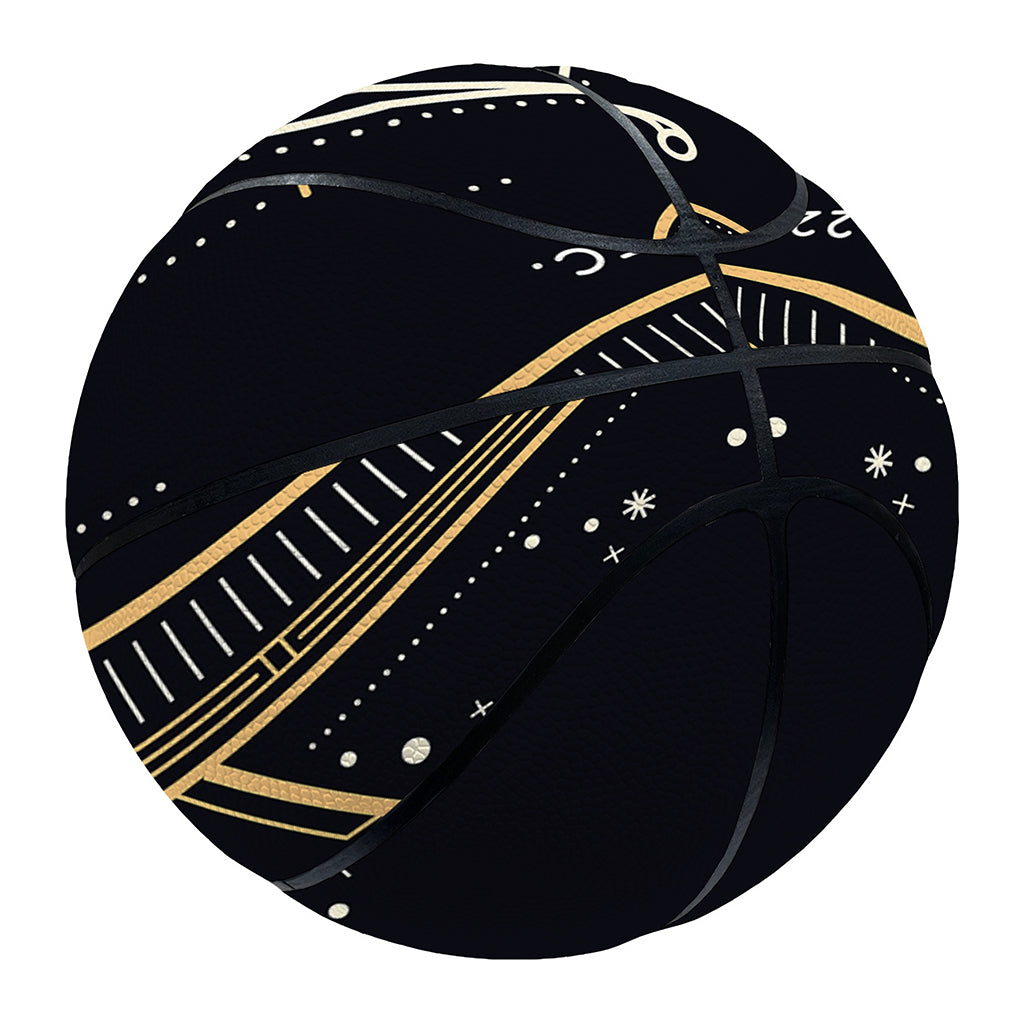 Vintage Sagittarius Zodiac Sign Print Basketball