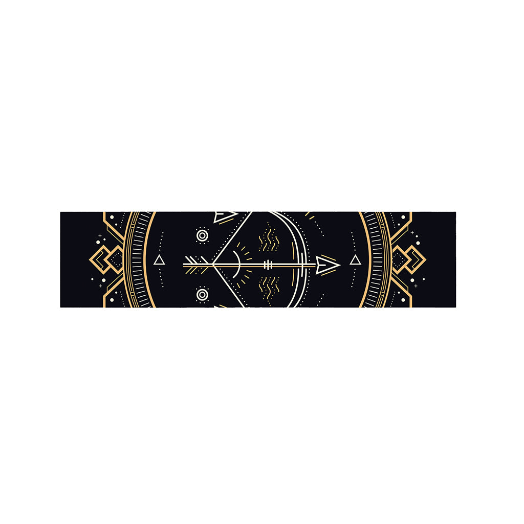 Vintage Sagittarius Zodiac Sign Print Bed Runner