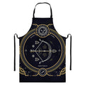 Vintage Sagittarius Zodiac Sign Print Bib Apron With Pocket