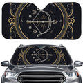 Vintage Sagittarius Zodiac Sign Print Car Windshield Sun Shade