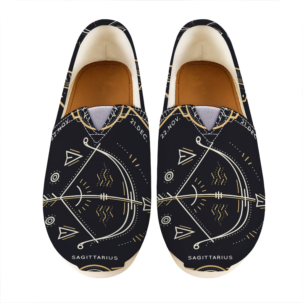 Vintage Sagittarius Zodiac Sign Print Casual Shoes