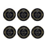 Vintage Sagittarius Zodiac Sign Print Coaster Set