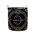 Vintage Sagittarius Zodiac Sign Print Collapsible Laundry Basket