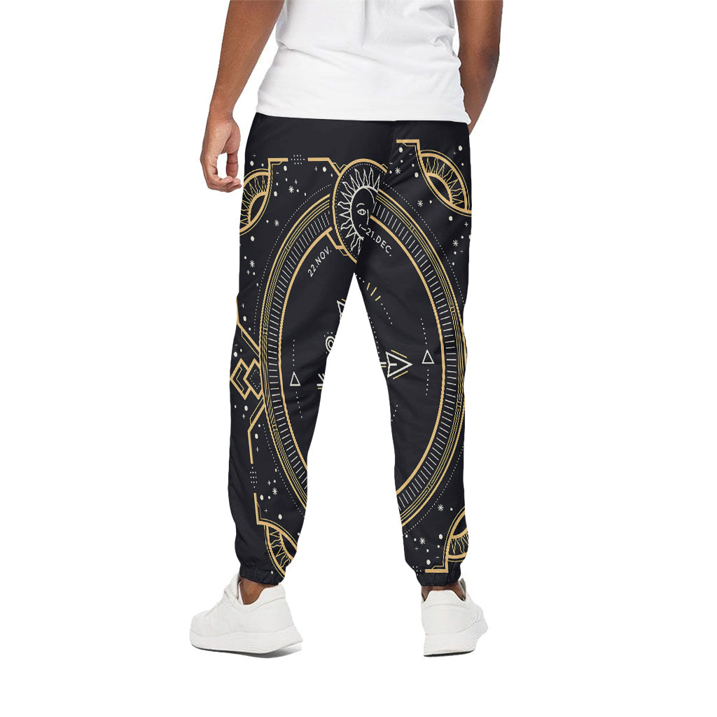 Vintage Sagittarius Zodiac Sign Print Cotton Pants