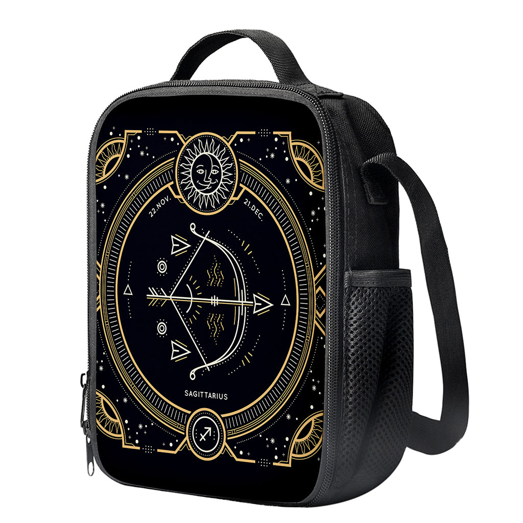 Vintage Sagittarius Zodiac Sign Print Crossbody Lunch Bag
