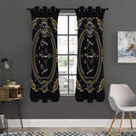 Vintage Sagittarius Zodiac Sign Print Curtain