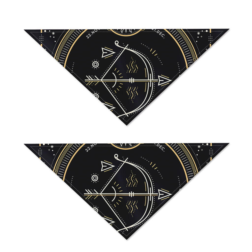 Vintage Sagittarius Zodiac Sign Print Dog Bandana