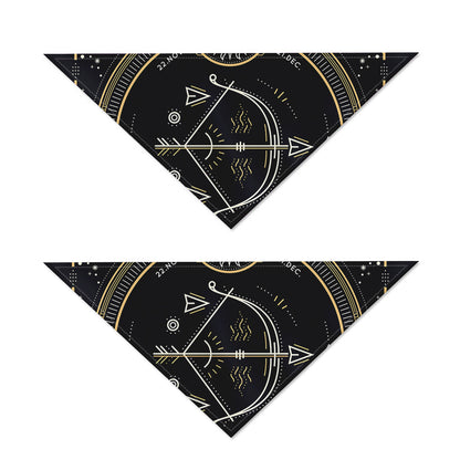 Vintage Sagittarius Zodiac Sign Print Dog Bandana