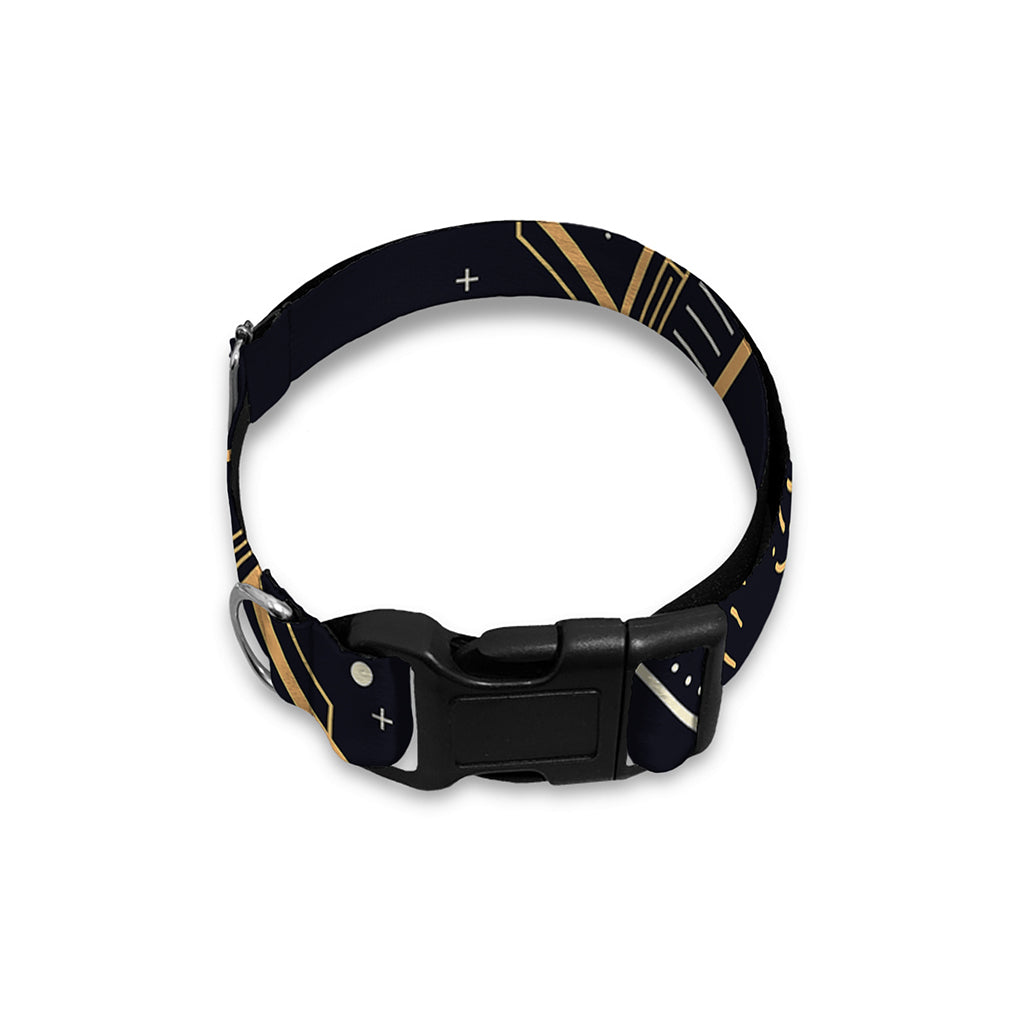 Vintage Sagittarius Zodiac Sign Print Dog Collar