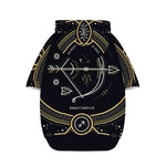 Vintage Sagittarius Zodiac Sign Print Dog Zip Up Hoodie