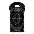 Vintage Sagittarius Zodiac Sign Print Double Neoprene Wine Tote