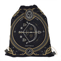Vintage Sagittarius Zodiac Sign Print Drawstring Bag