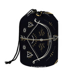 Vintage Sagittarius Zodiac Sign Print Drawstring Makeup Bag
