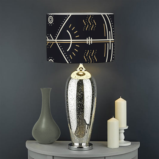 Vintage Sagittarius Zodiac Sign Print Drum Lamp Shade