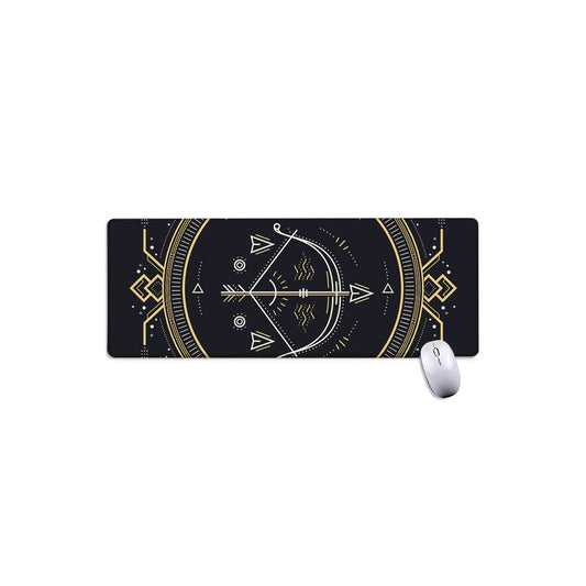 Vintage Sagittarius Zodiac Sign Print Extended Mouse Pad