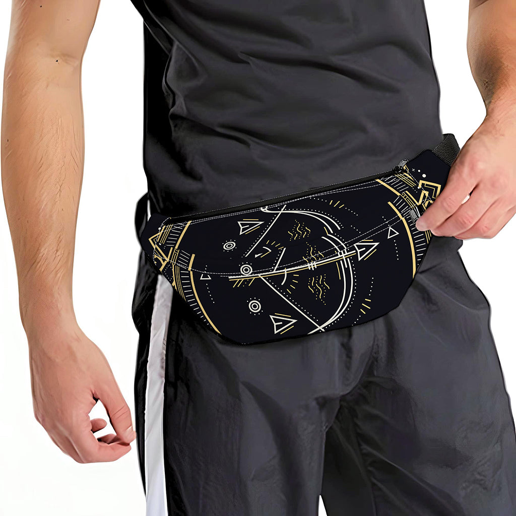 Vintage Sagittarius Zodiac Sign Print Fanny Pack
