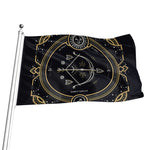 Vintage Sagittarius Zodiac Sign Print Flag