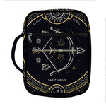 Vintage Sagittarius Zodiac Sign Print Front Pocket Bible Bag