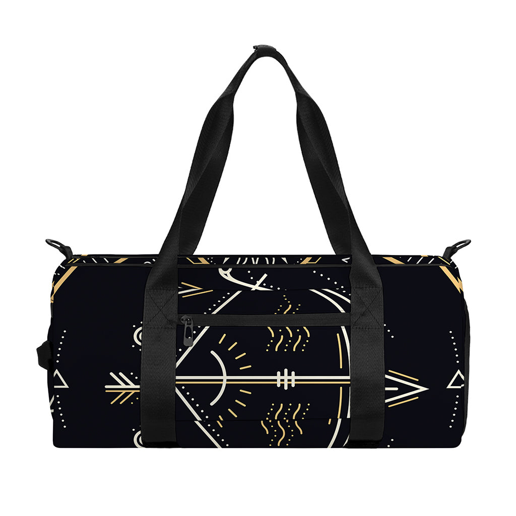 Vintage Sagittarius Zodiac Sign Print Gym Bag