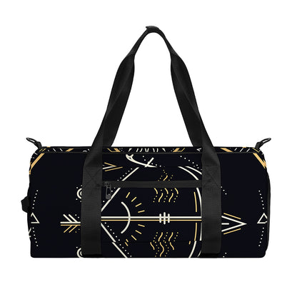 Vintage Sagittarius Zodiac Sign Print Gym Bag