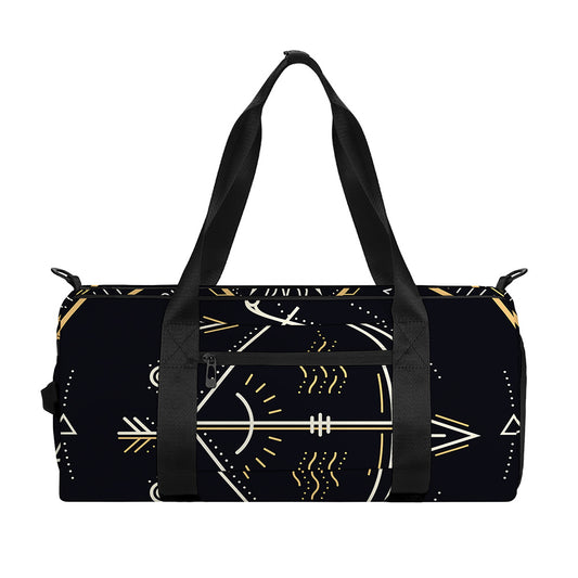 Vintage Sagittarius Zodiac Sign Print Gym Bag