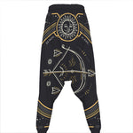 Vintage Sagittarius Zodiac Sign Print Hammer Pants
