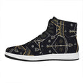 Vintage Sagittarius Zodiac Sign Print High Top Leather Sneakers