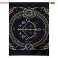 Vintage Sagittarius Zodiac Sign Print House Flag