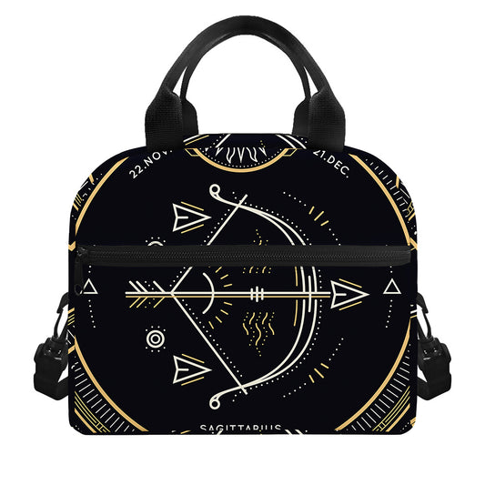 Vintage Sagittarius Zodiac Sign Print Insulated Lunch Bag