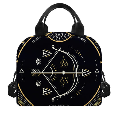 Vintage Sagittarius Zodiac Sign Print Insulated Lunch Bag