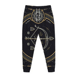Vintage Sagittarius Zodiac Sign Print Jogger Pants