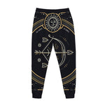 Vintage Sagittarius Zodiac Sign Print Jogger Pants