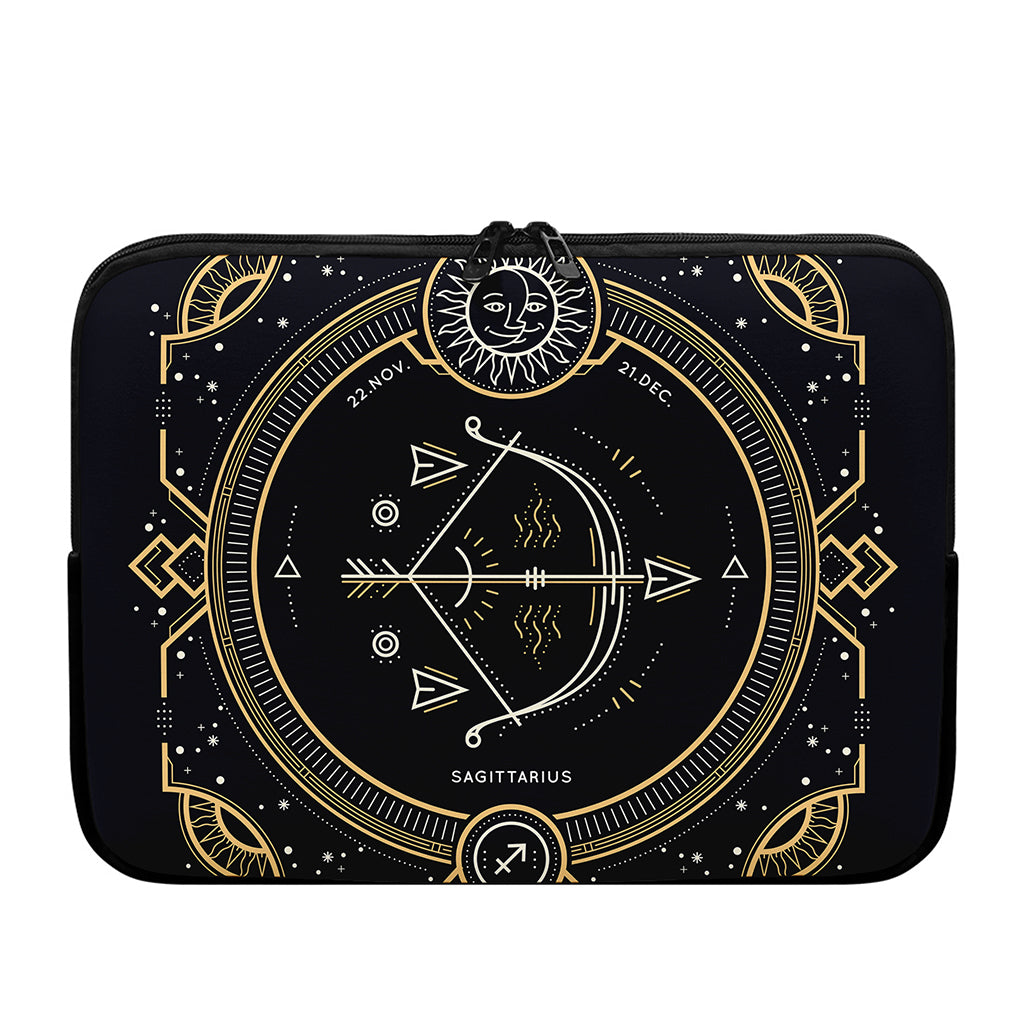 Vintage Sagittarius Zodiac Sign Print Laptop Sleeve