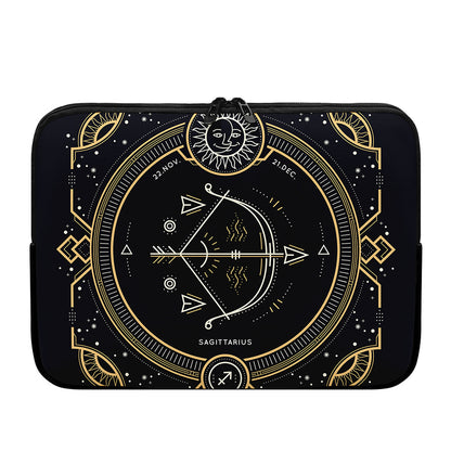 Vintage Sagittarius Zodiac Sign Print Laptop Sleeve