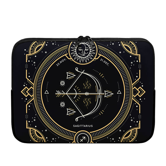 Vintage Sagittarius Zodiac Sign Print Laptop Sleeve