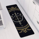Vintage Sagittarius Zodiac Sign Print Long Kitchen Mat