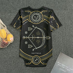 Vintage Sagittarius Zodiac Sign Print Men's Bodysuit