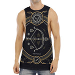 Vintage Sagittarius Zodiac Sign Print Men's Muscle Tank Top