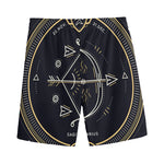Vintage Sagittarius Zodiac Sign Print Men's Sports Shorts