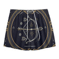 Vintage Sagittarius Zodiac Sign Print Mesh Shorts