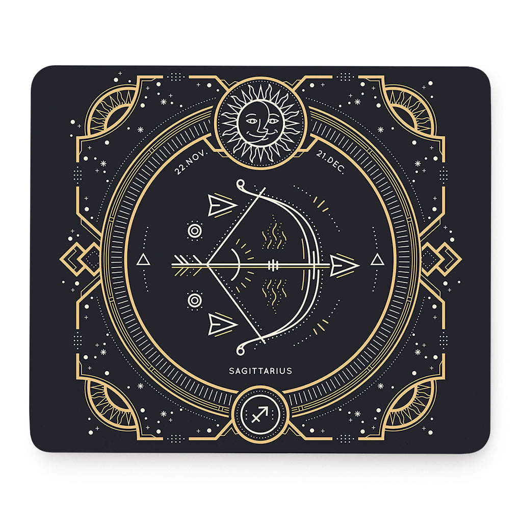 Vintage Sagittarius Zodiac Sign Print Mouse Pad