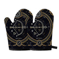 Vintage Sagittarius Zodiac Sign Print Oven Mitts