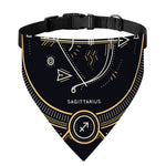 Vintage Sagittarius Zodiac Sign Print Over The Collar Dog Bandana