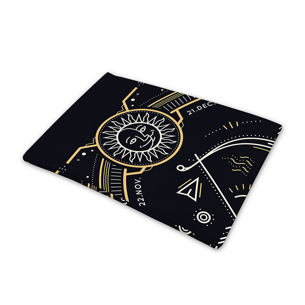 Vintage Sagittarius Zodiac Sign Print Pet Cooling Mat Cover